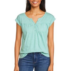 Eddie Bauer Light Colored Short Sleeve Top